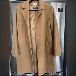 LL Bean Wool Camel Coat